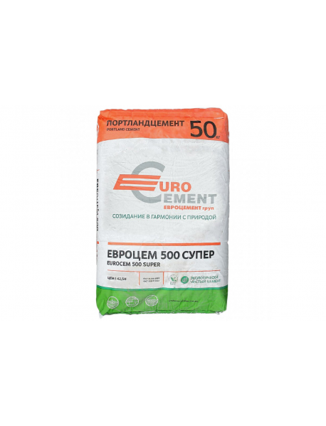 Цемент Евро м500 (50кг) ( 39 меш/поддон)