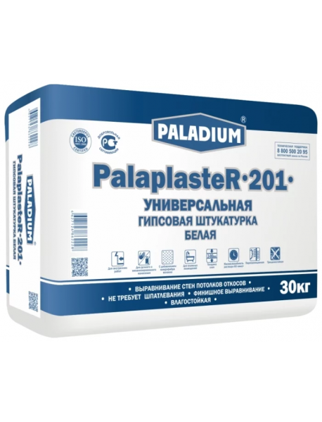 Штукатурка гипсовая Палладиум Пластер-201 (30кг)