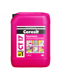 Церезит (Ceresit) CT 17 грунтовка, 10л проф морозостойкий  (60 шт /под)