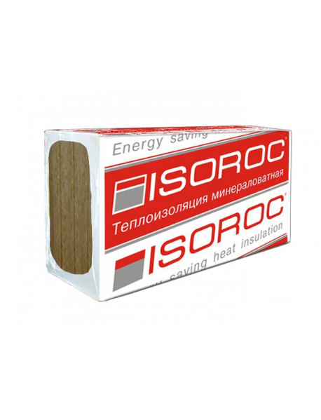 Минеральный утеплитель Изорок (Isoroc) Изоруф (130 кг/м3) 1000*600*100 мм (1,8м2)
