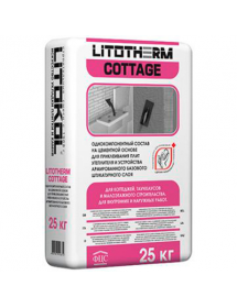 Штукатурка цементная Litokol/Литокол Litotherm Cottage/Коттедж/ 25 кг